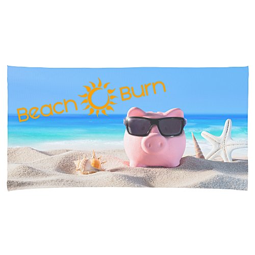 Full Colour Microfibre Terry Beach Towel - 30 x 60 Main Image