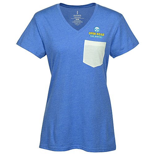 Monroe V-Neck Blend Pocket Tee - Ladies' - 24 hr Main Image