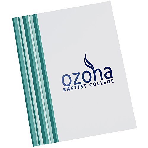 Designer Paper Two-Pocket Presentation Folder - Stripes Main Image