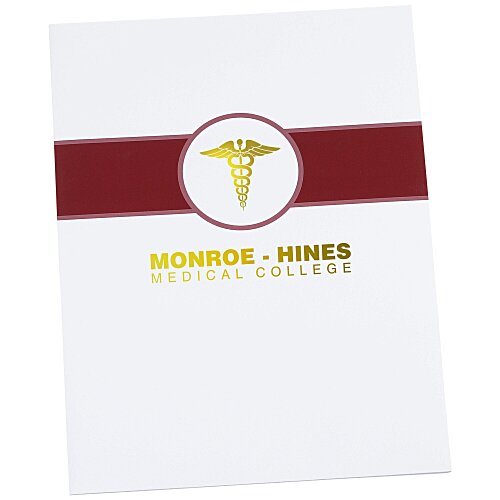 Designer Paper Two-Pocket Presentation Folder - Band Main Image