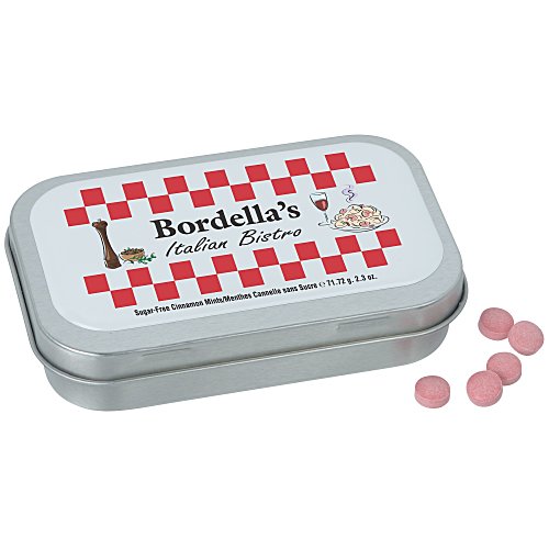 Hinged Mint Tin with Full Colour Dome - Large Main Image