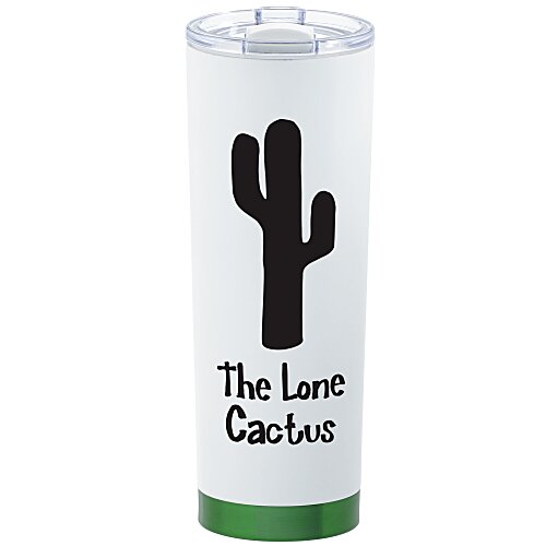 Slim Jim Vacuum Insulated Tumbler - 24 oz. - White Main Image