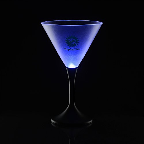 Frosted Light-Up Martini Glass - 8 oz Main Image