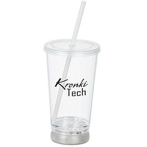 To-Go Light-Up Tumbler with Straw - 16 oz - Multicolour Main Image