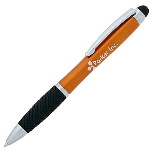 Evantide Light-Up Logo Stylus Twist Pen - Metallic Main Image