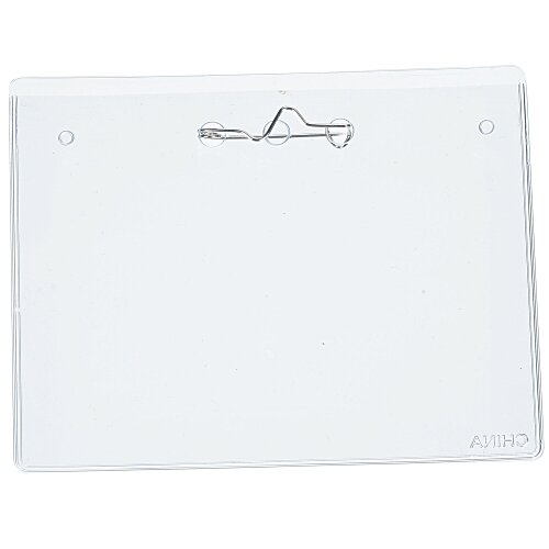 Vinyl Badge Holder with Pin - 24 hr Main Image