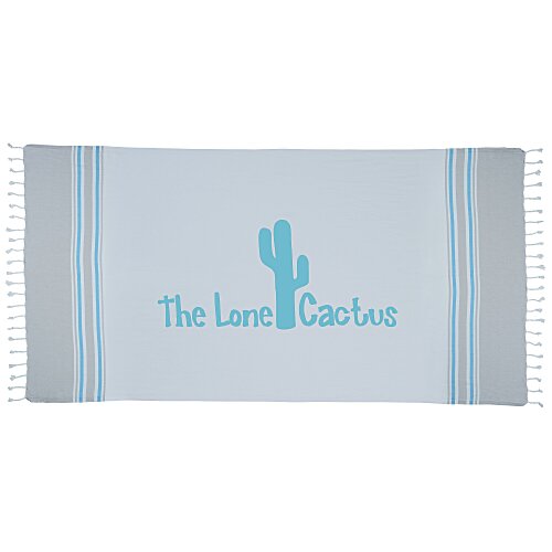 Turkish Peshtemal Beach Towel - White Main Image