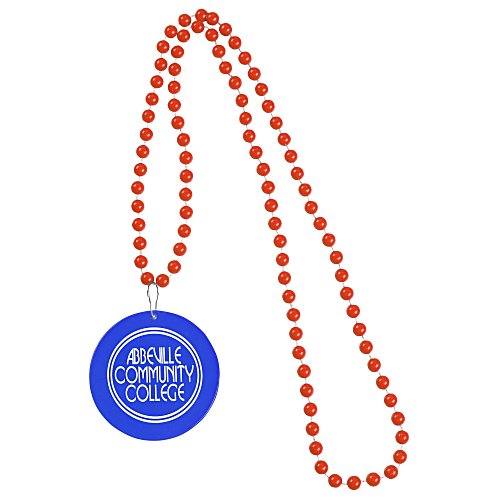 Mardi Gras Beads with Medallion Main Image