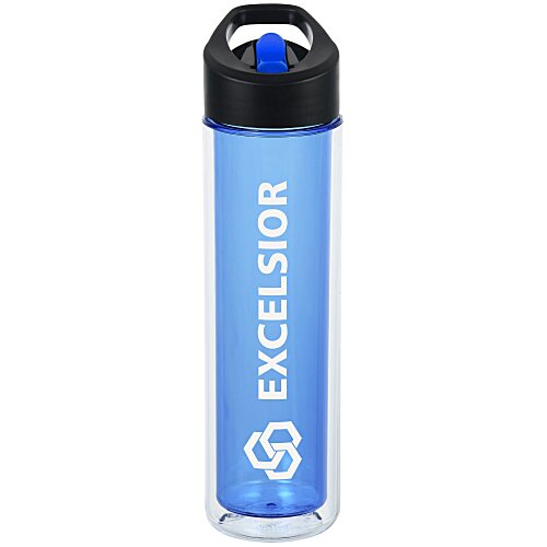 Chiller Insulated Bottle with Two-Tone Flip Straw Lid - 16 oz Main Image