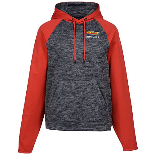 Dynamic Heather Two-Tone Hoodie Main Image