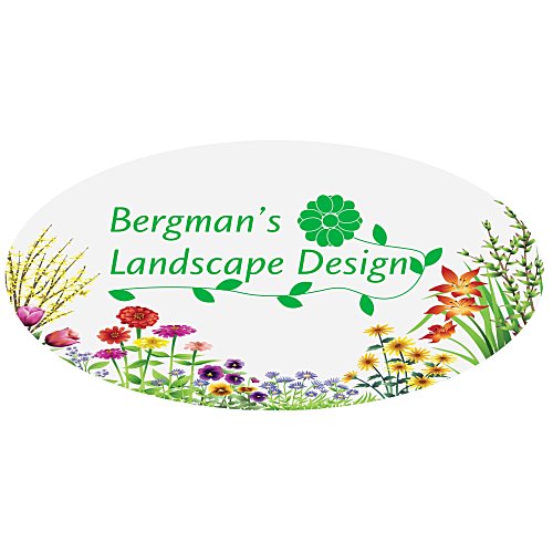 Full Colour Static Decal - Oval - 2" x 4" Main Image