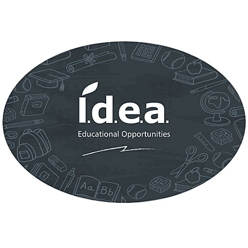 Full Colour Static Decal - Oval - 3" x 4-1/2" Main Image