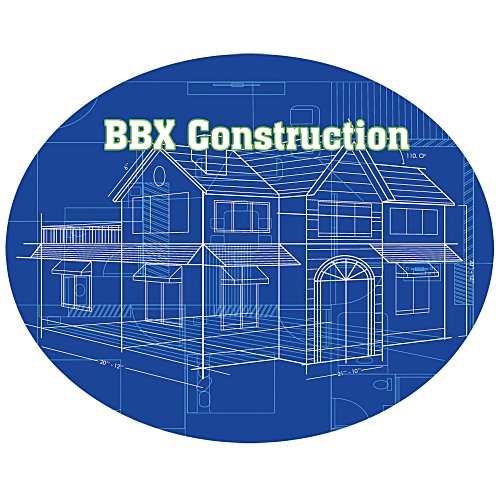 Full Colour Sticker - Oval - 4" x 5" Main Image