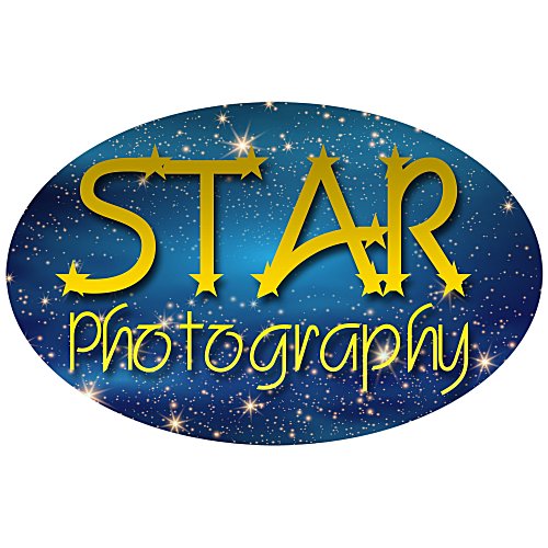 Full Colour Sticker - Oval - 3-1/2" x 5-1/2" Main Image