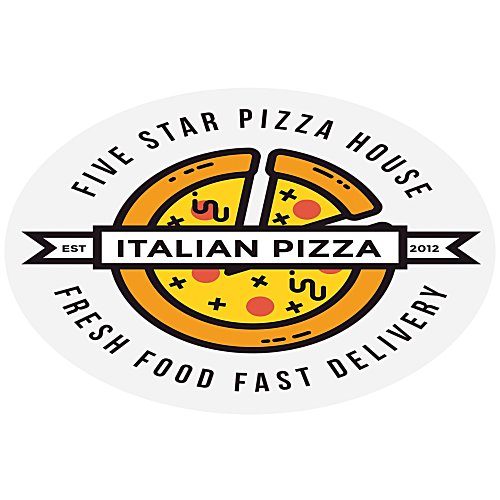 Full Colour Sticker - Oval - 2" x 3" Main Image