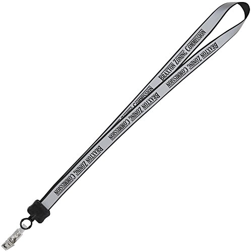Reflective Lanyard - 3/4 inch - 32 inches - Snap with Metal Bulldog Clip Main Image