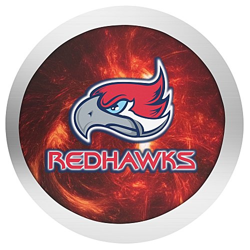 Full Colour Chrome Sticker - Circle - 3" Main Image