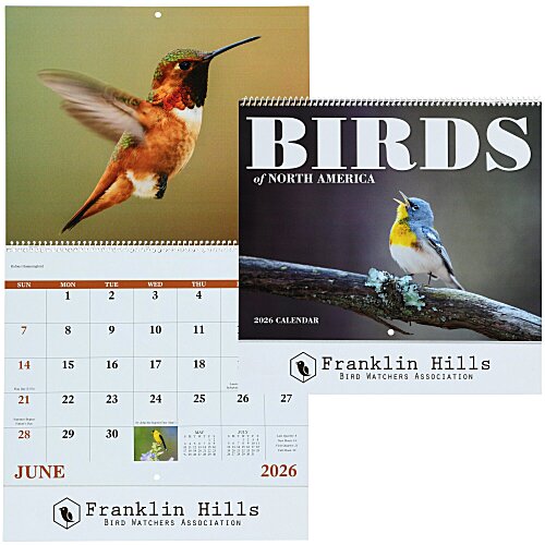 Birds of North America Calendar - Spiral Main Image