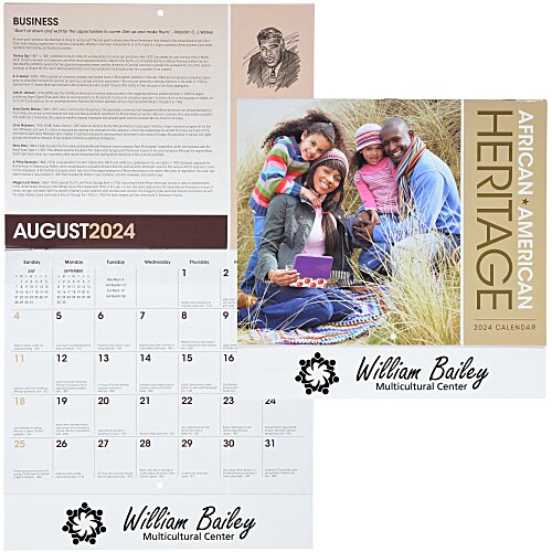 African-American Heritage Family Calendar Main Image