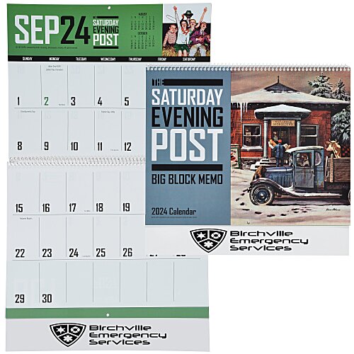 The Saturday Evening Post Big Block Memo Calendar Main Image