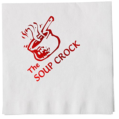 Luncheon Napkin - 1-ply - White - Foil Main Image