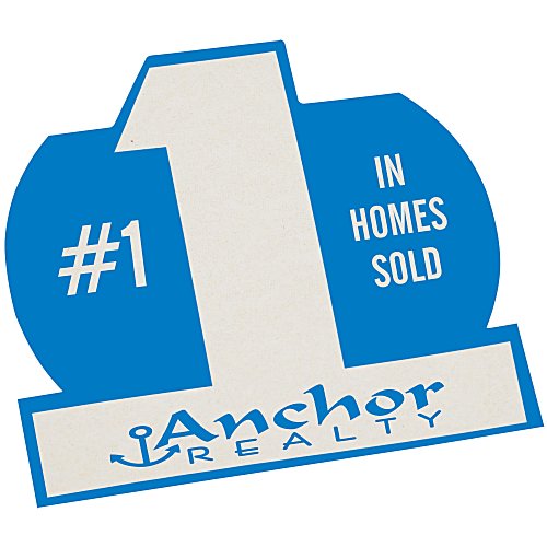 High-Density Pulpboard Coaster - Number 1 - Colour Main Image