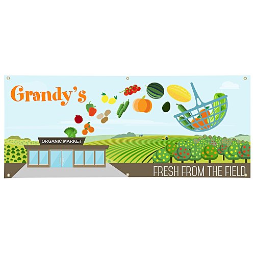 Value Outdoor Banner - 2 feet x 5 feet - 24 hr Main Image