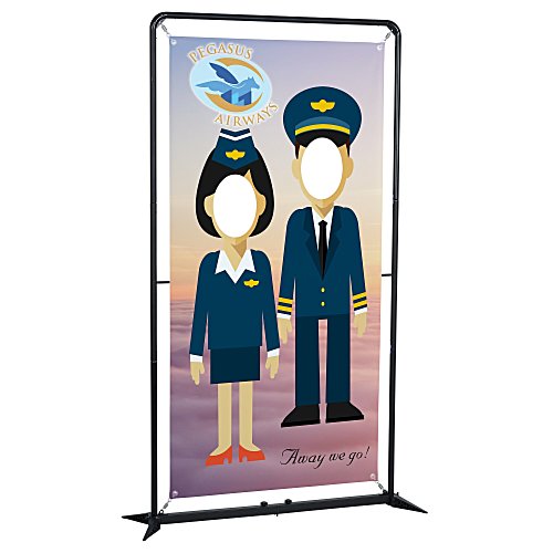 FrameWorx Banner Stand - 54 inches - Two Faces Cut Out Main Image