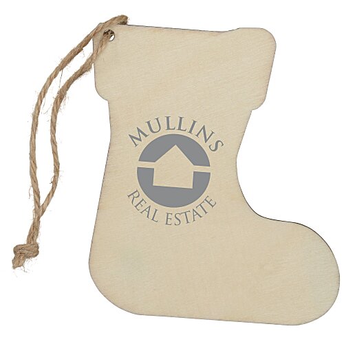 Wood Ornament - Stocking Main Image