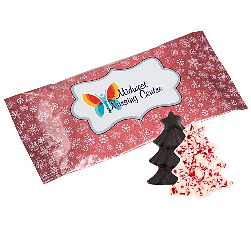 Peppermint Bark Shapes - 1/2 ounce - Tree Main Image