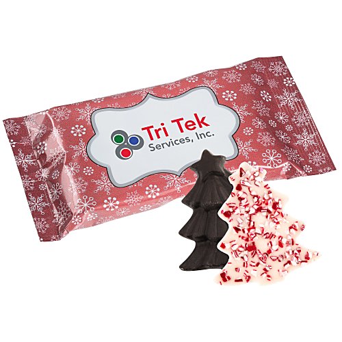 Peppermint Bark Shapes - 1 1/2 ounces - Tree Main Image