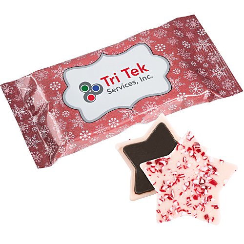 Peppermint Bark Shapes - 1 1/2 ounces - Star Main Image