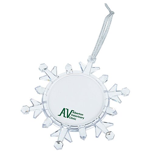 Light-Up Snowflake Photo Ornament Main Image