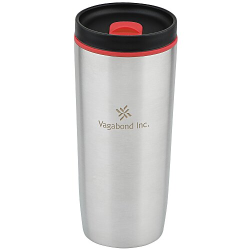 Custom Accent Stainless Travel Mug - 16 oz - Laser Engraved Main Image