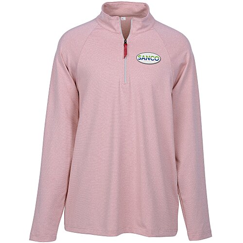 CrownLux Performance Micro Stripe 1/4-Zip Pullover - Men's Main Image