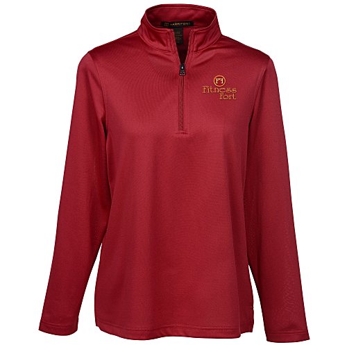 Harriton Advantage Snag Resistant 1/4-Zip Pullover - Ladies' Main Image
