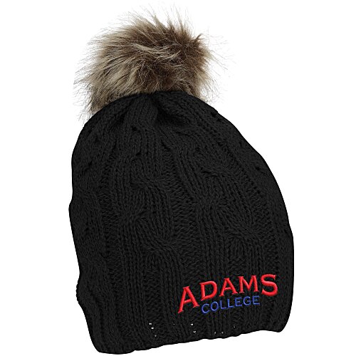 Cameron Cable Knit Pom Beanie Main Image