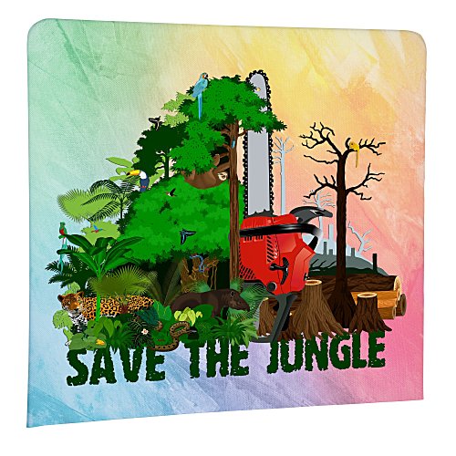 EuroFit Modular Straight Wall - 7 1/2 feet x 8 feet - Replacement Graphic Main Image