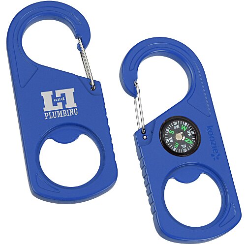 Koozie® 2-in-1 Carabiner Bottle Opener Main Image