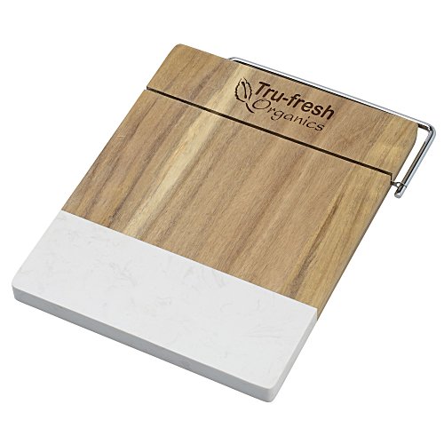 Marble and Acacia Wood Cheese Cutting Board Main Image