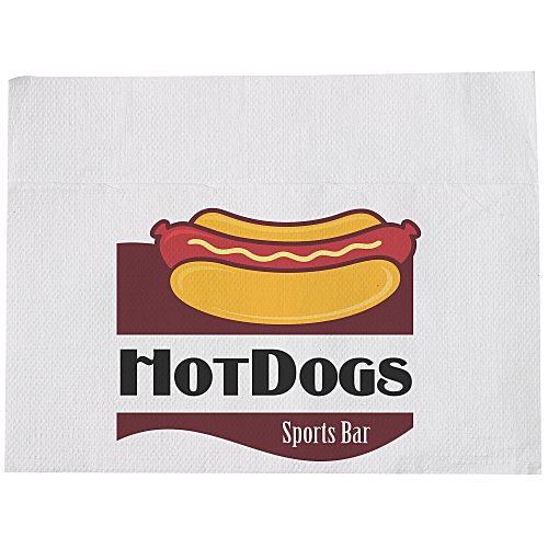 Dispenser Napkin - 1-ply - White - Full Colour Main Image