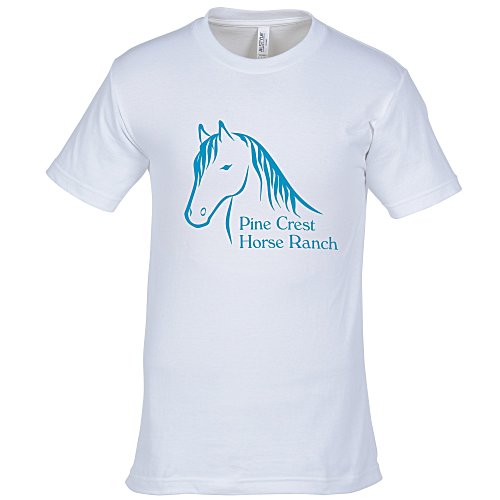 American Apparel Classic Cotton T-Shirt - White - Screen Main Image
