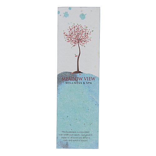 Direct Print Seeded Paper Bookmark - 5" Main Image