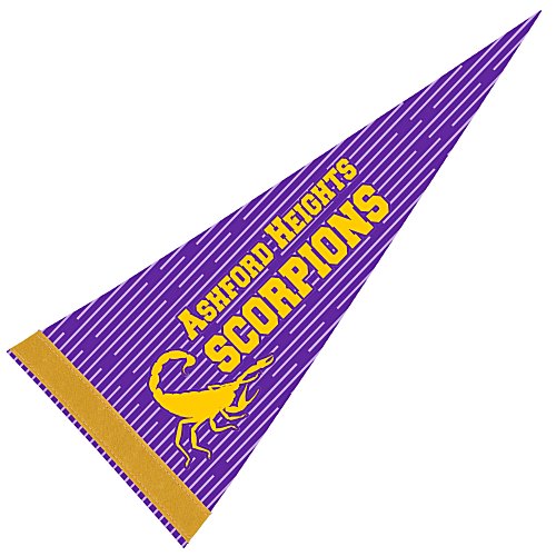 Pennant 8 inches x 18 inches - White - Full Colour Main Image