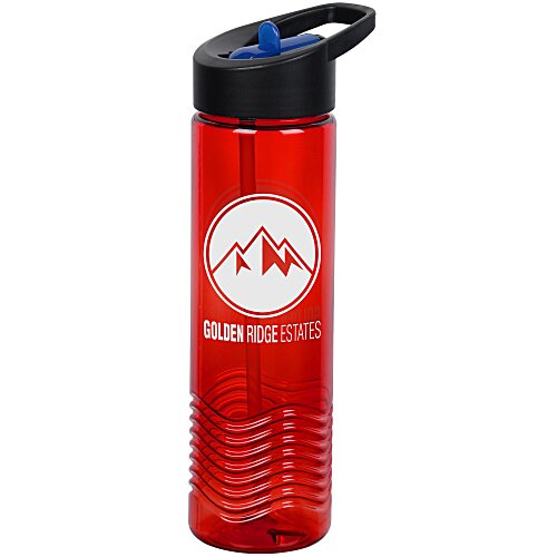 Twist Water Bottle with Two-Tone Flip Straw Lid - 24 oz Main Image