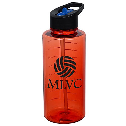 Mountain Bottle with Two-Tone Flip Straw Lid - 36 oz Main Image