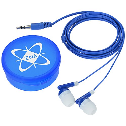 Colourful Earbuds with Traveler Case Main Image