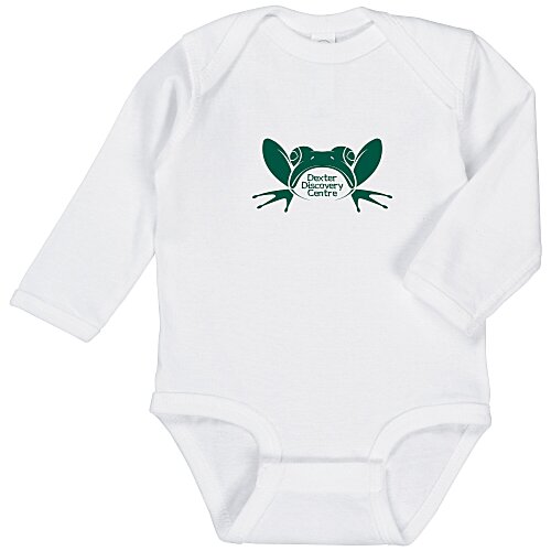 Rabbit Skins Long Sleeve Onesie - White Main Image