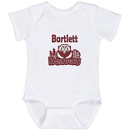 Rabbit Skins Infant Fine Jersey Onesie - White Main Image