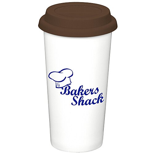 Grand Ceramic Mug - White - 16 oz. - 24 hr Main Image